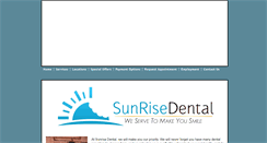 Desktop Screenshot of 702sunrisedental.com